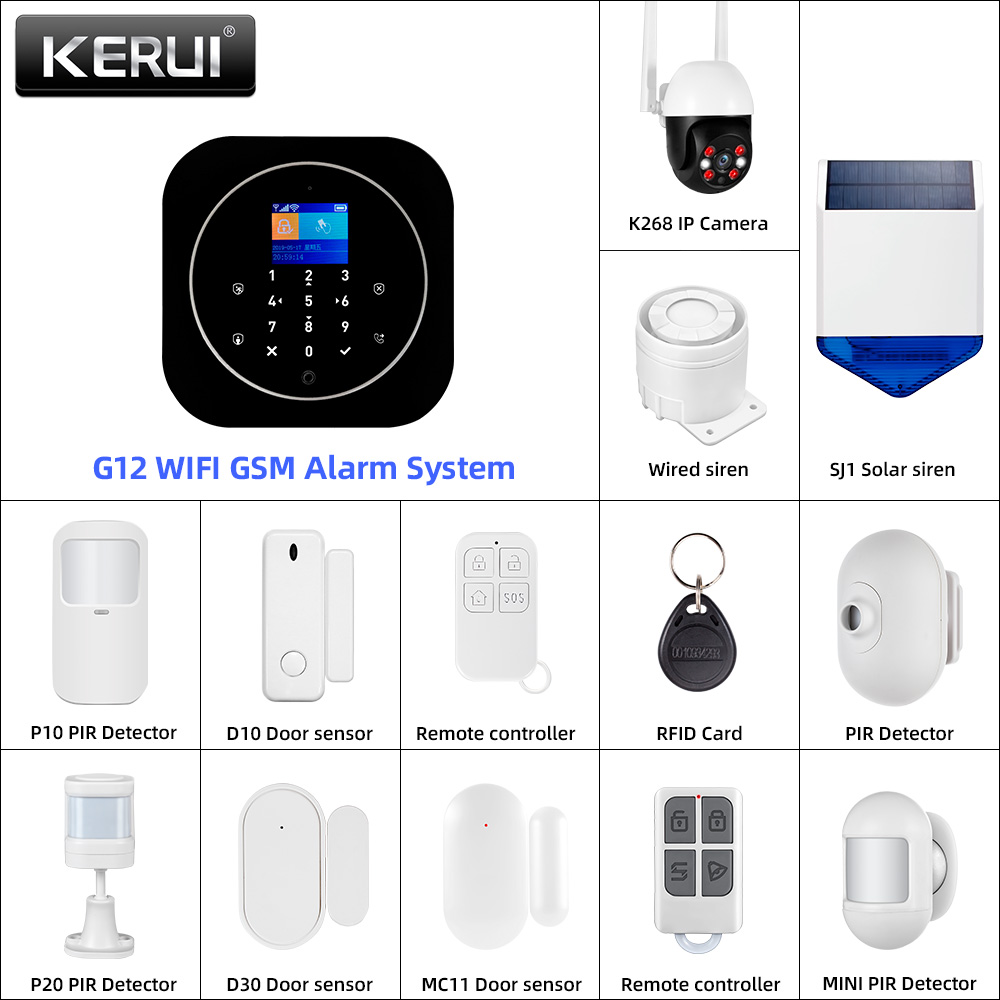 KERUI G12 2G Wifi Wireless Hom - Home Automation Diy recension och pris