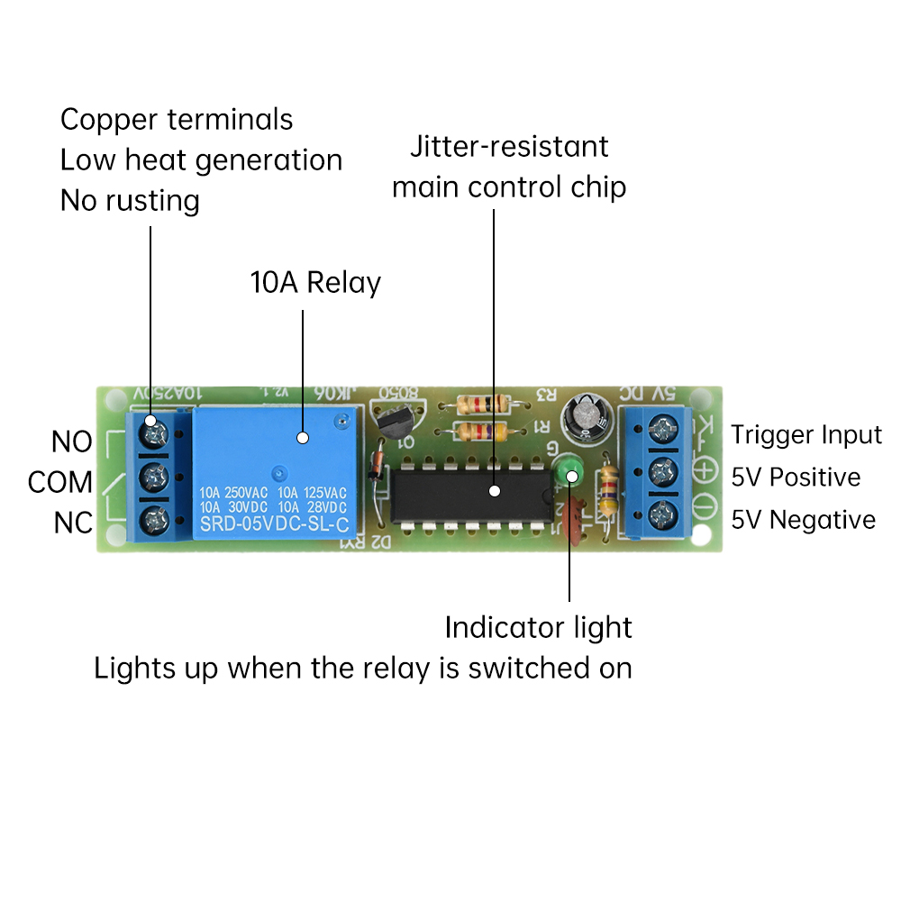 DC 5V Flip-Flop Latch Relay Mo - Shelly Relay Module recension och pris