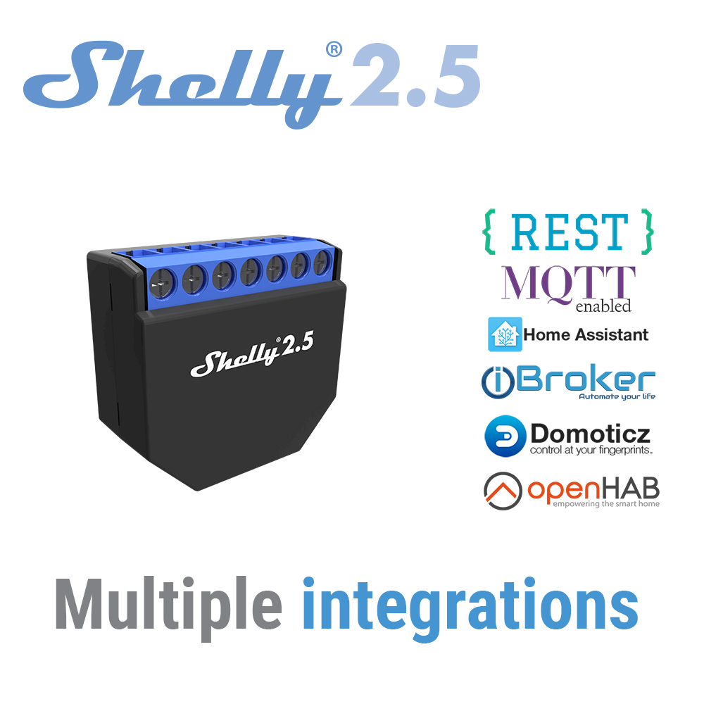 Shelly 2.5 Smart Home Double R - Shelly Relay Module recension och pris