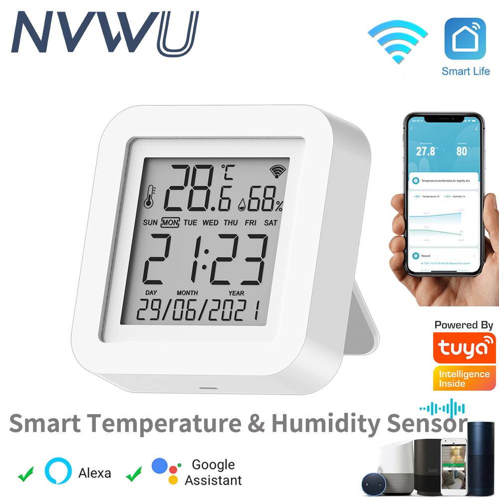 Tuya WIFI Temperature & Humidi - Home Automation Technology recension och pris