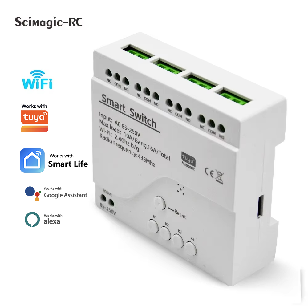 Smart Switch 4CH Relay Module  - Home Automation Technology recension och pris
